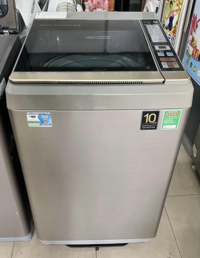 Máy giặt Aqua AQW-S90CT S inverter 9kg tiết kiệm điện mới 95%