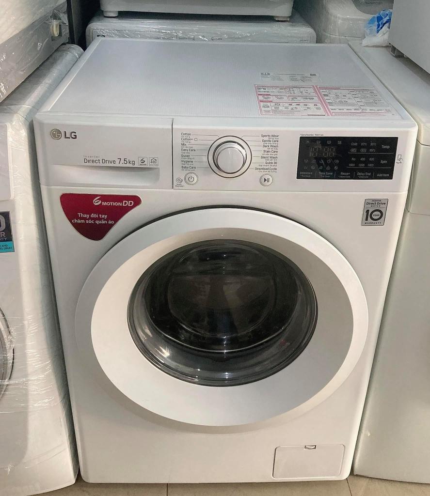 Máy giặt cũ LG Inverter 7.5 kg FC1475N5W2 mới 95%✓Máy Lạnh Cũ ✓ Tủ Lạnh Cũ ✓Máy  Giặt cũ