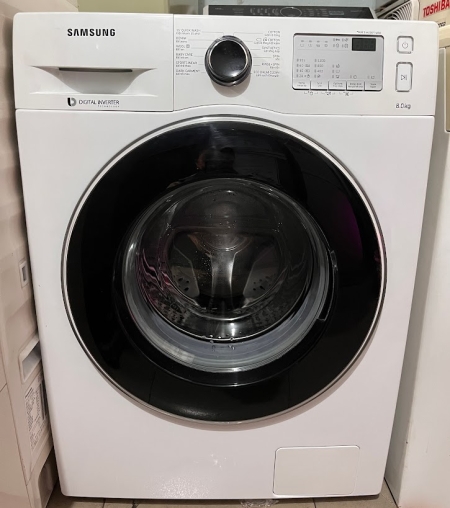 Máy giặt cũ Samsung inverter 8.0 kg WW80J4233GW/SV mới 95%