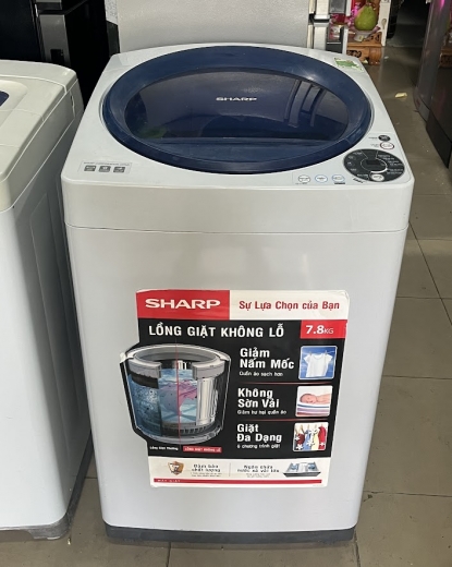 Máy giặt cũ Sharp 7.8 kg ES-U78GV-H mới 95%