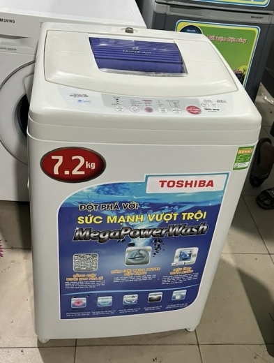 Máy giặt cũ Toshiba 7.2KG  lòng inox không rỉ mới 95%