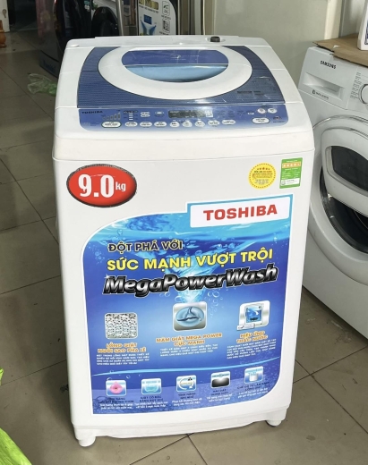 Máy giặt cũ Toshiba inverter 9kg tiết kiệm điện mới 95%