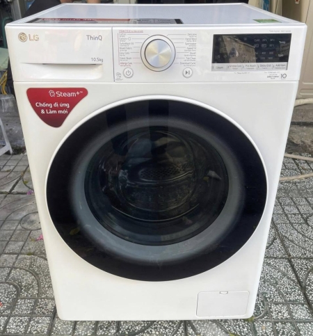  Máy giặt LG AI DD Inverter 10.5 kg FV1450S3W2 MỚI 95%