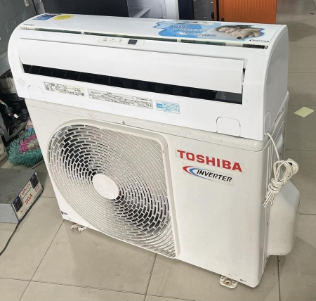 Máy lạnh Toshiba nội địa nhật  inverter tiết kiệm điện 1.25hp  Gas R410 mới 95%