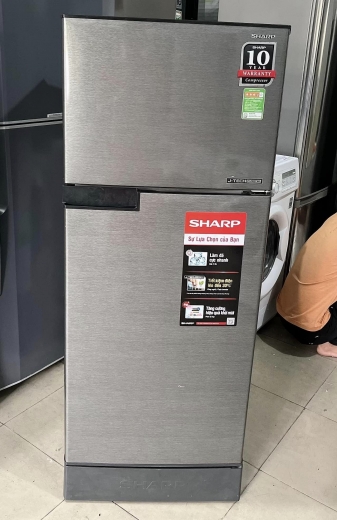 Tủ lạnh cũ Sharp Inverter 180L SJ-X196E-SL mới 97%