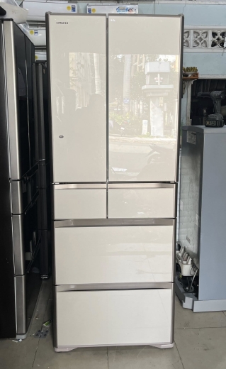 Tủ lạnh nội địa HITACHI R-G4800E- 475L Màu vàng cát có hút chân không