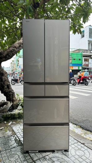 Tủ lạnh nội địa Nhật Hitachi R-HW48N mặt gương pha lê 475l