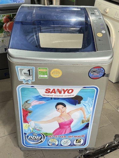 Máy giặt cũ Sanyo 7,8 kg  lòng inox không rỉ 